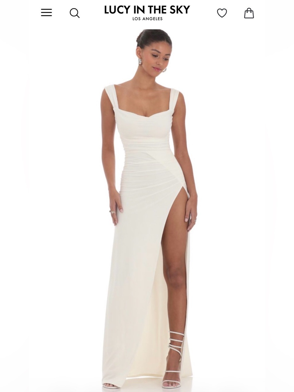 Lucy in the Sky Open Back Bow Maxi Dress